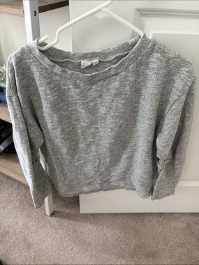 Gap Women’s Crewneck Gray Sweater - Casual Knit Top